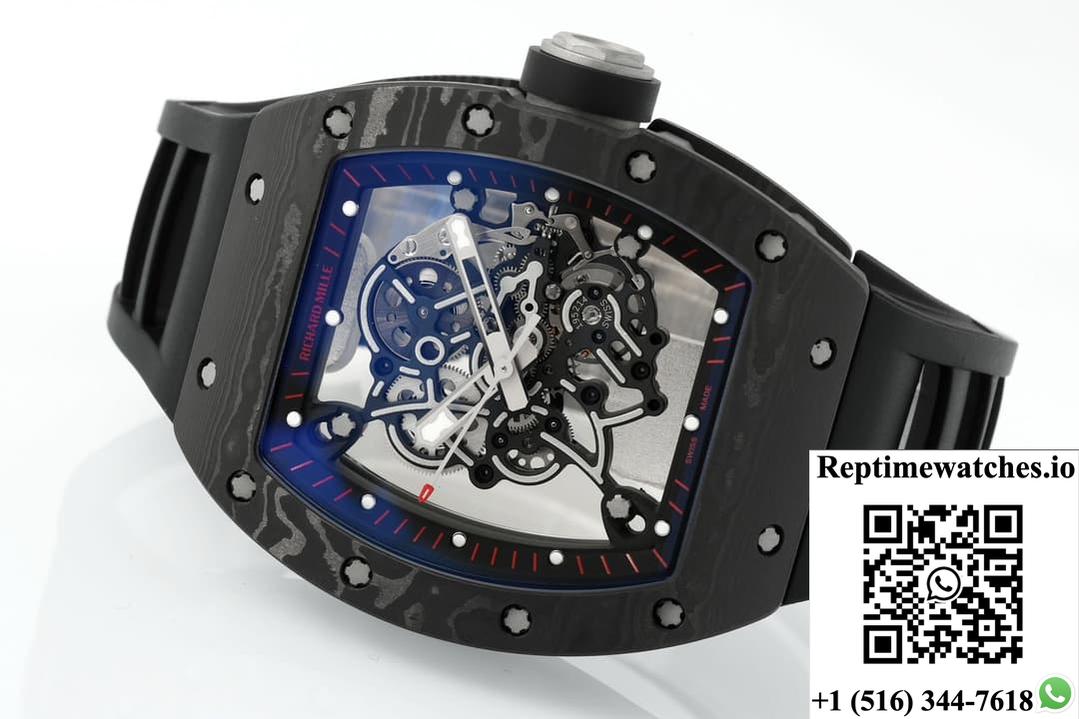 Richard Miller Rm055 Ntpt Zf Factory Carbon Fiber-Rep Time Watches