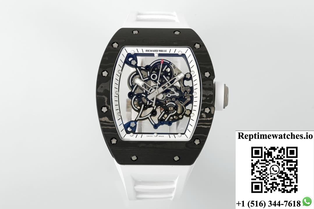 Richard Miller Rm055 Ntpt Zf Factory White Strap-Rep Time Watches