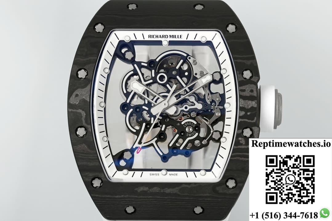 Richard Miller Rm055 Ntpt Zf Factory White Strap-Rep Time Watches