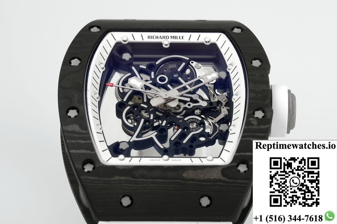 Richard Miller Rm055 Ntpt Zf Factory White Strap-Rep Time Watches