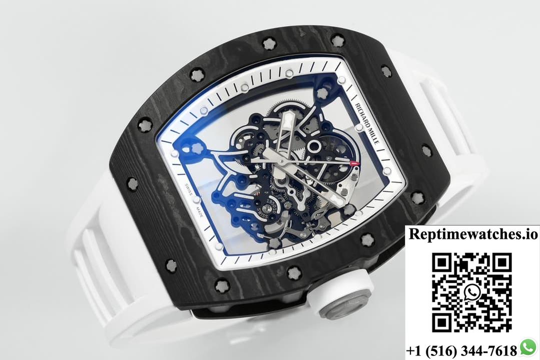 Richard Miller Rm055 Ntpt Zf Factory White Strap-Rep Time Watches