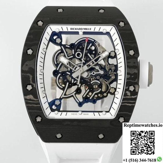 Richard Miller Rm055 Ntpt Zf Factory White Strap-Rep Time Watches