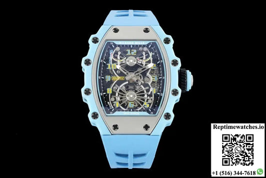 Richard Miller RM21-02 NEW Factory Tourbillon Blue Strap