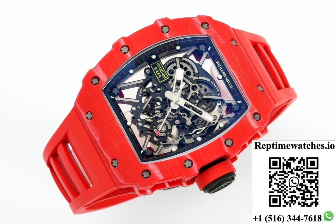 Richard Miller Rm35-02 Rafael Nadal Zf Factory V6 Red Strap-Rep Time Watches