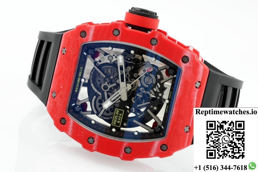 Richard Miller Rm35-02 Rafael Nadal Zf Factory V6 Tonneau Dial-Rep Time Watches