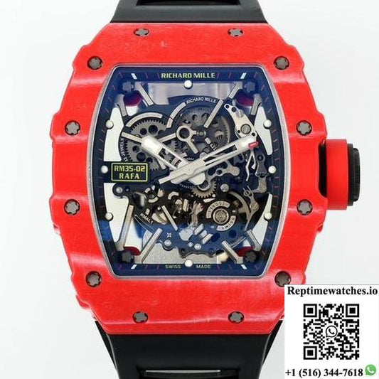 Richard Miller Rm35-02 Rafael Nadal Zf Factory V6 Tonneau Dial-Rep Time Watches