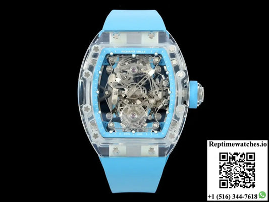 Richard Miller RM56-02 RM Factory Tourbillon Blue Rubber Strap