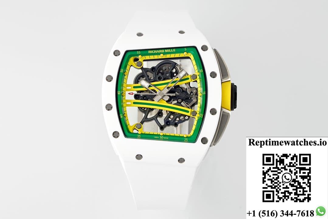 Richard Miller Rm61-01 Yohan Blake Zf Factory White Strap-Rep Time Watches