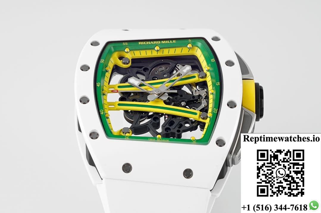 Richard Miller Rm61-01 Yohan Blake Zf Factory White Strap-Rep Time Watches