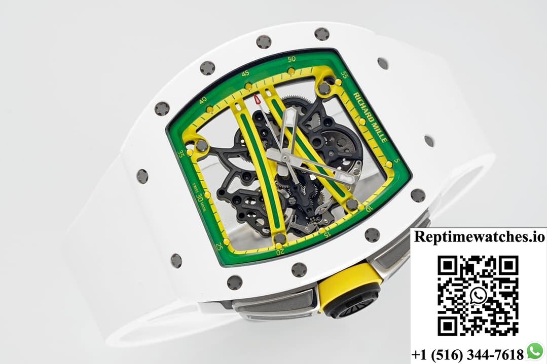 Richard Miller Rm61-01 Yohan Blake Zf Factory White Strap-Rep Time Watches
