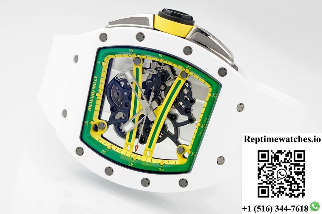 Richard Miller Rm61-01 Yohan Blake Zf Factory White Strap-Rep Time Watches