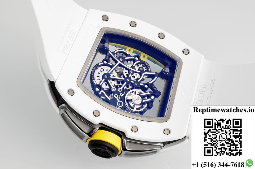 Richard Miller Rm61-01 Yohan Blake Zf Factory White Strap-Rep Time Watches