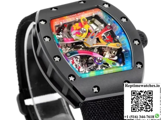 Richard Miller RM68-01KONGO RM Factory Black Strap Product Photo 1