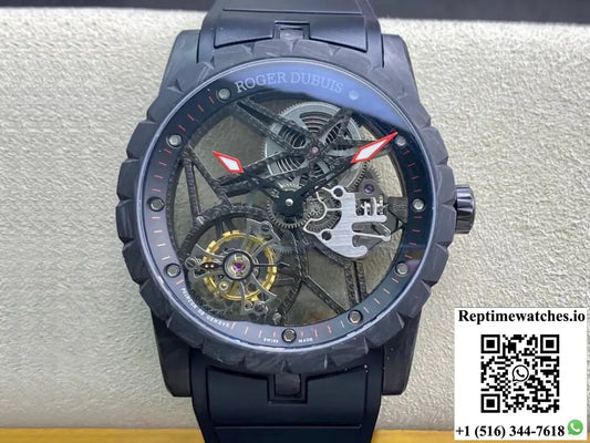 Roger Dubuis Excalibur DBEX0577 BBR Factory Tourbillon Carbon Fiber Case - Watches