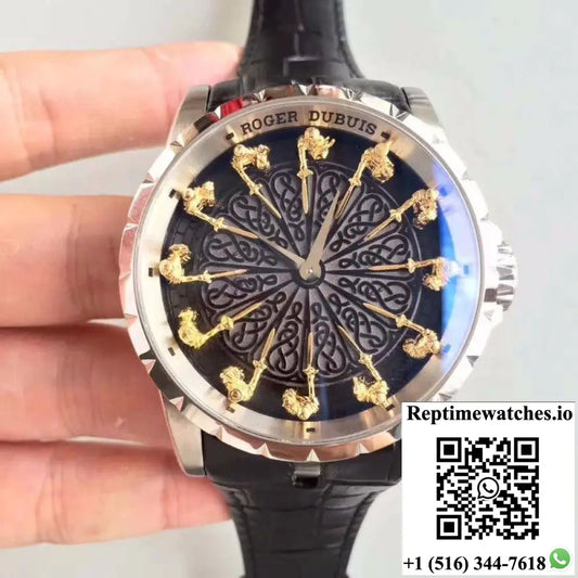 Roger Dubuis Excalibur Knights Of The Round Table II RDDBEX0495 Black Dial - Watches