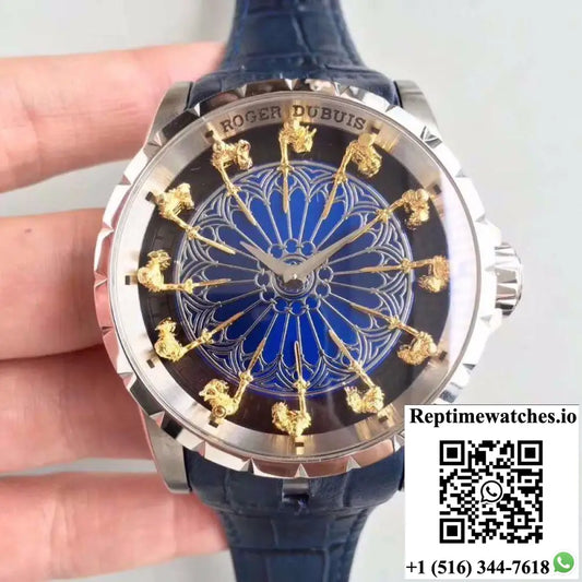 Roger Dubuis Excalibur Knights Of The Round Table II RDDBEX0495 Blue Dial - Watches