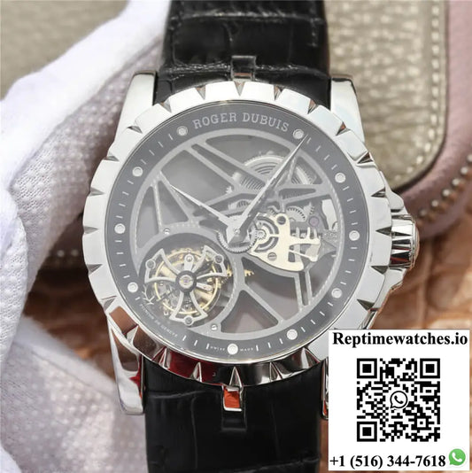 Roger Dubuis Excalibur RDDBEX0260 JB Factory Skeleton Tourbillon Dial AI Factory