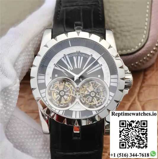 Roger Dubuis Excalibur RDDBEX0291 JB Factory Tourbillon Black Dial AI Factory
