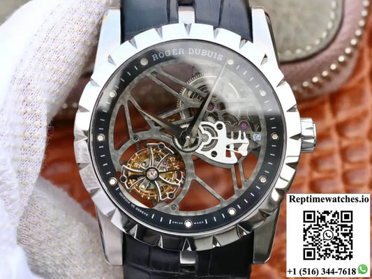 Roger Dubuis Excalibur RDDBEX0393 JB Factory Tourbillon Stainless Steel Case - Watches