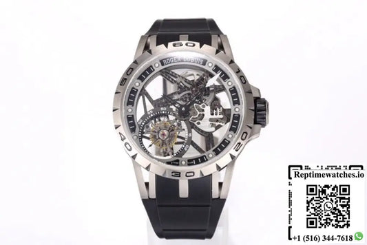 Roger Dubuis Excalibur RDDBEX0479 NEW Factory Tourbillon Titanium Bezel