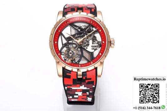 Roger Dubuis Excalibur RDDBEX0938 NEW Factory Rose Gold Case