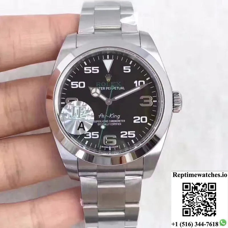 Rolex Air-King 116900 Jf Factory Black Dial-Rep Time Watches