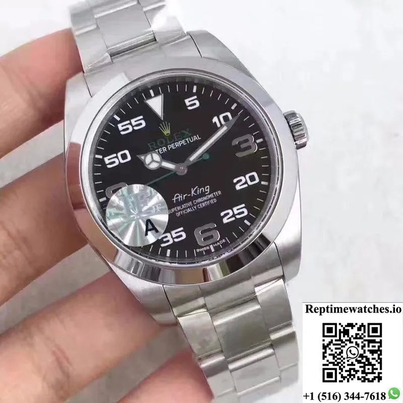 Rolex Air-King 116900 Jf Factory Black Dial-Rep Time Watches