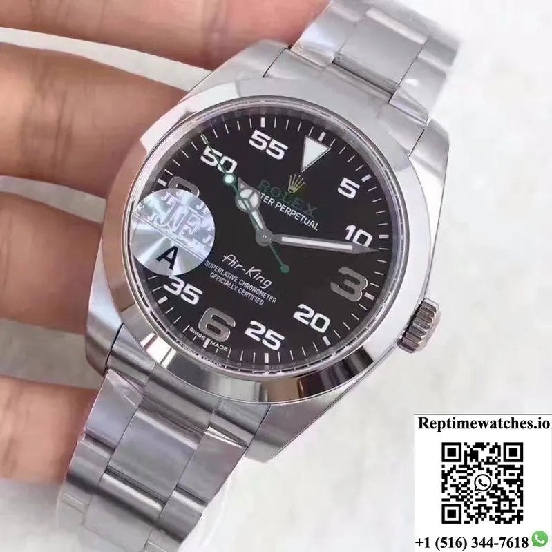 Rolex Air-King 116900 Jf Factory Black Dial-Rep Time Watches