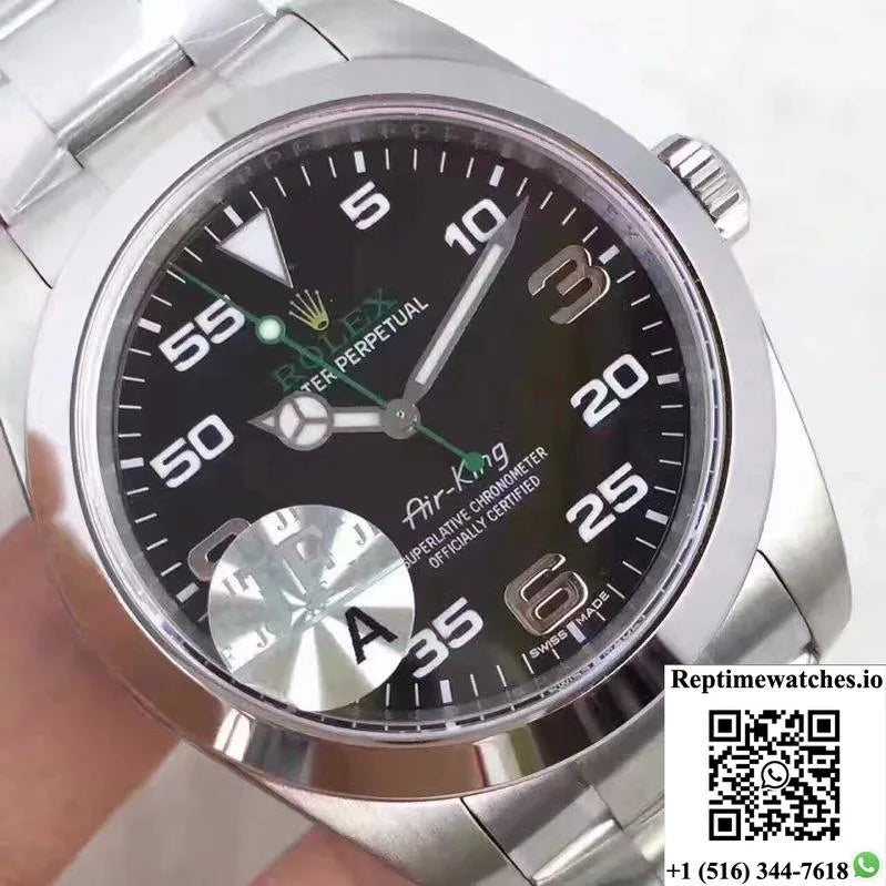 Rolex Air-King 116900 Jf Factory Black Dial-Rep Time Watches