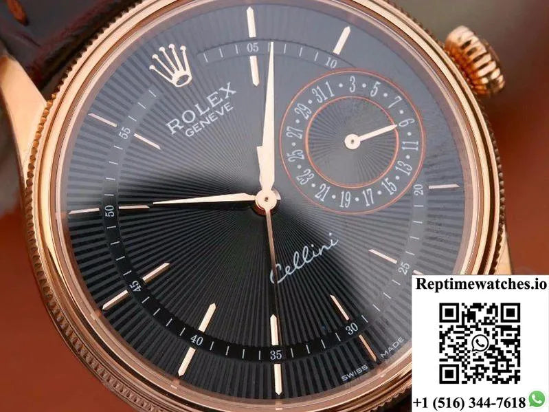 Rolex Celini Date 50515 Mks Factory 18K Rose Gold Case-Rep Time Watches