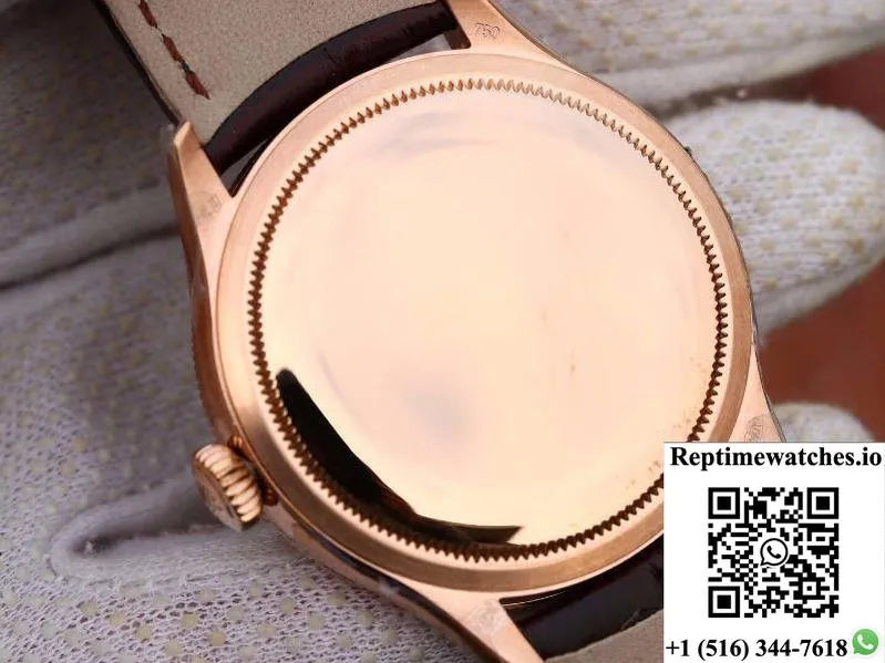Rolex Celini Date 50515 Mks Factory 18K Rose Gold Case-Rep Time Watches