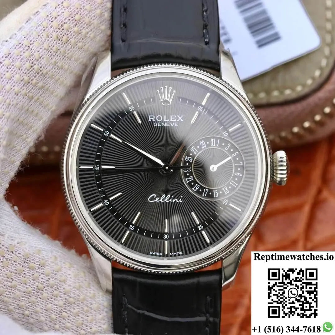 Rolex Celini Date 50519 Mks Factory Black Dial-Rep Time Watches