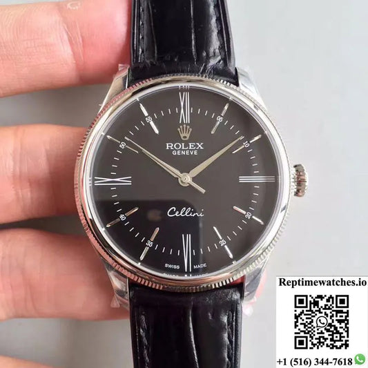 Rolex Cellini 50509 Mks Factory V4 Black Dial-Rep Time Watches