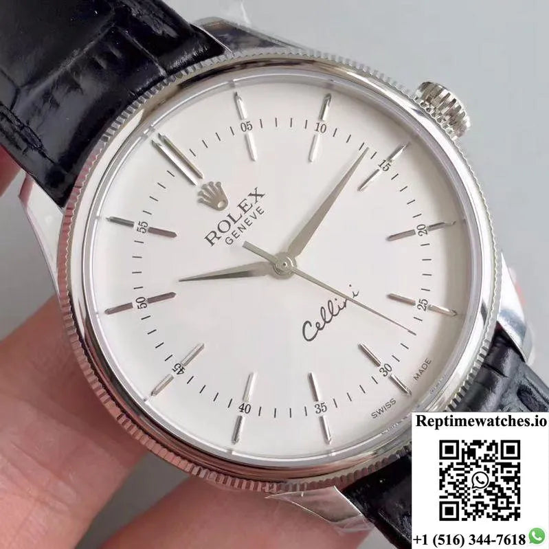 Rolex Cellini 50509 Mks Factory V4 White Dial-Rep Time Watches