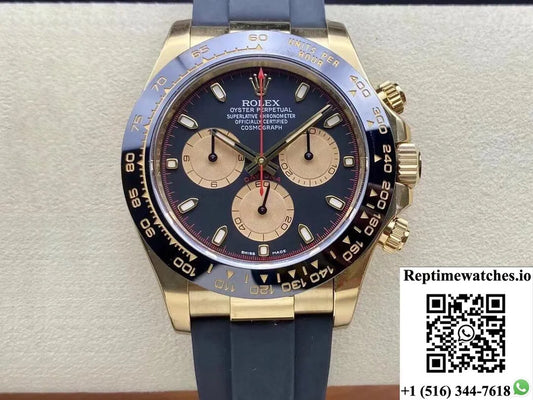 Rolex Cosmograph Daytona 116518Ln-0039 Clean Factory Yellow Gold-Rep Time Watches