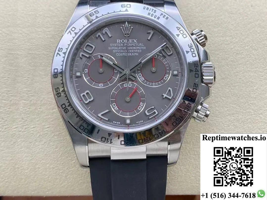 Rolex Cosmograph Daytona 116519-0104 Clean Factory Grey Dial-Rep Time Watches