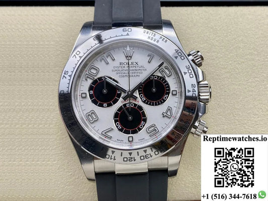 Rolex Cosmograph Daytona 116519 Clean Factory Silvery White Dial-Rep Time Watches