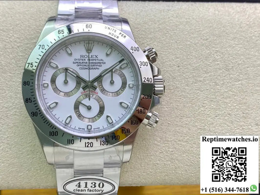 Rolex Cosmograph Daytona 116520LN Clean Factory White Dial - Watches