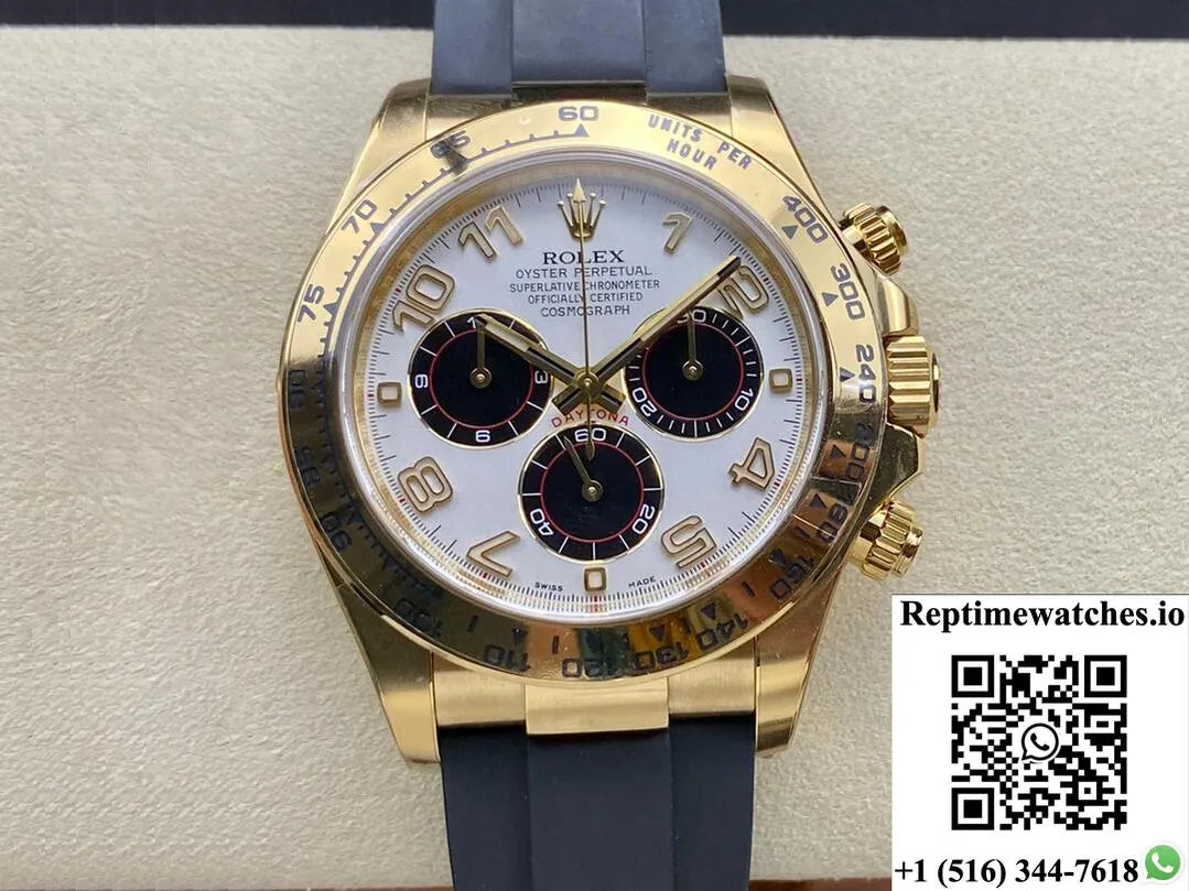 Rolex Cosmograph Daytona 116528 Clean Factory Yellow Gold-Rep Time Watches