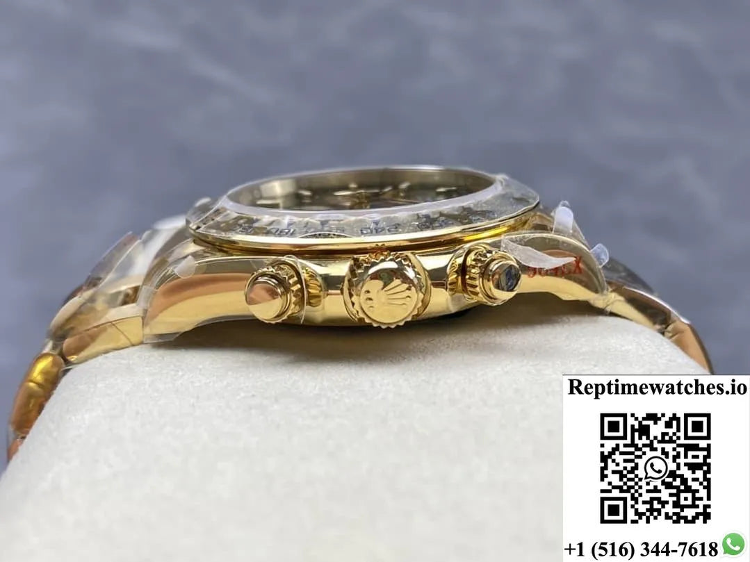 Rolex Cosmograph Daytona 126508-0008 Qf Factory Gold Color Case-Rep Time Watches
