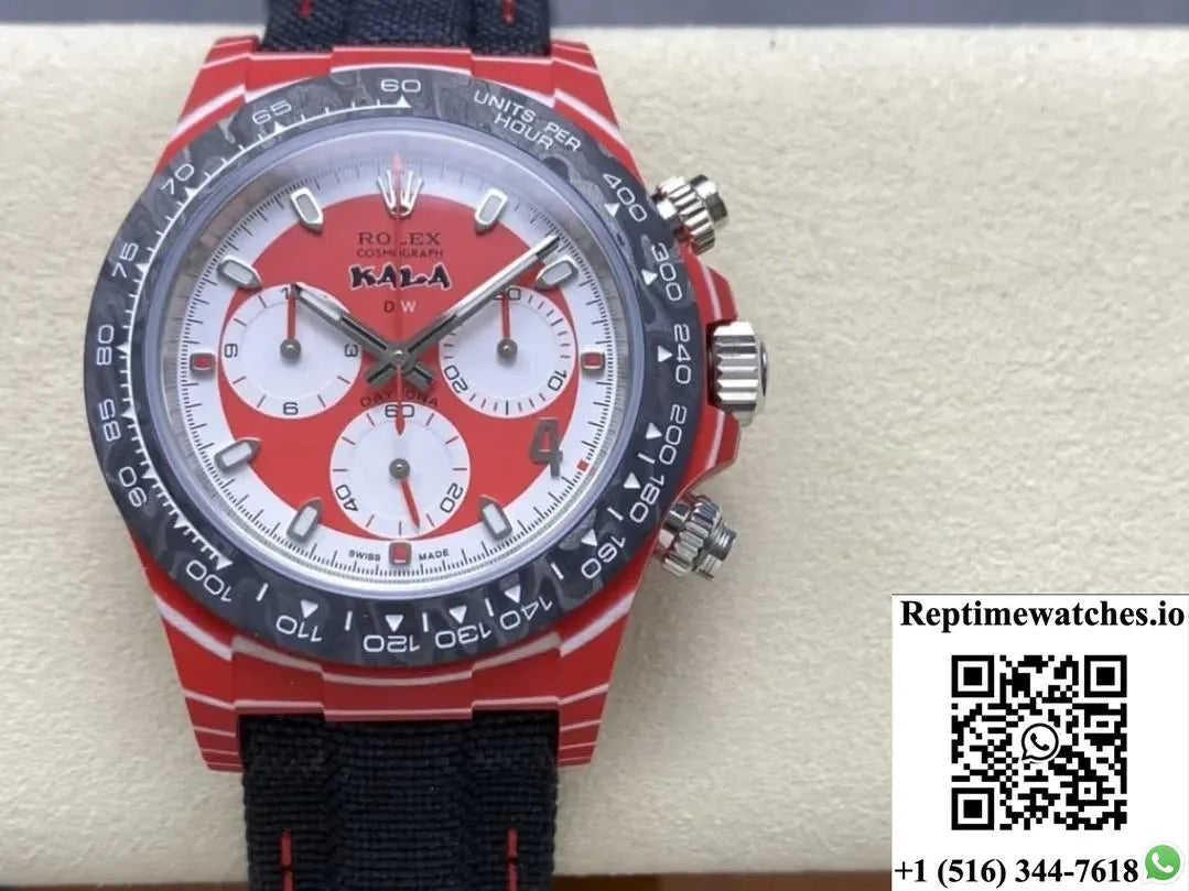Rolex Cosmograph Daytona Diw Factory Red Dial-Rep Time Watches