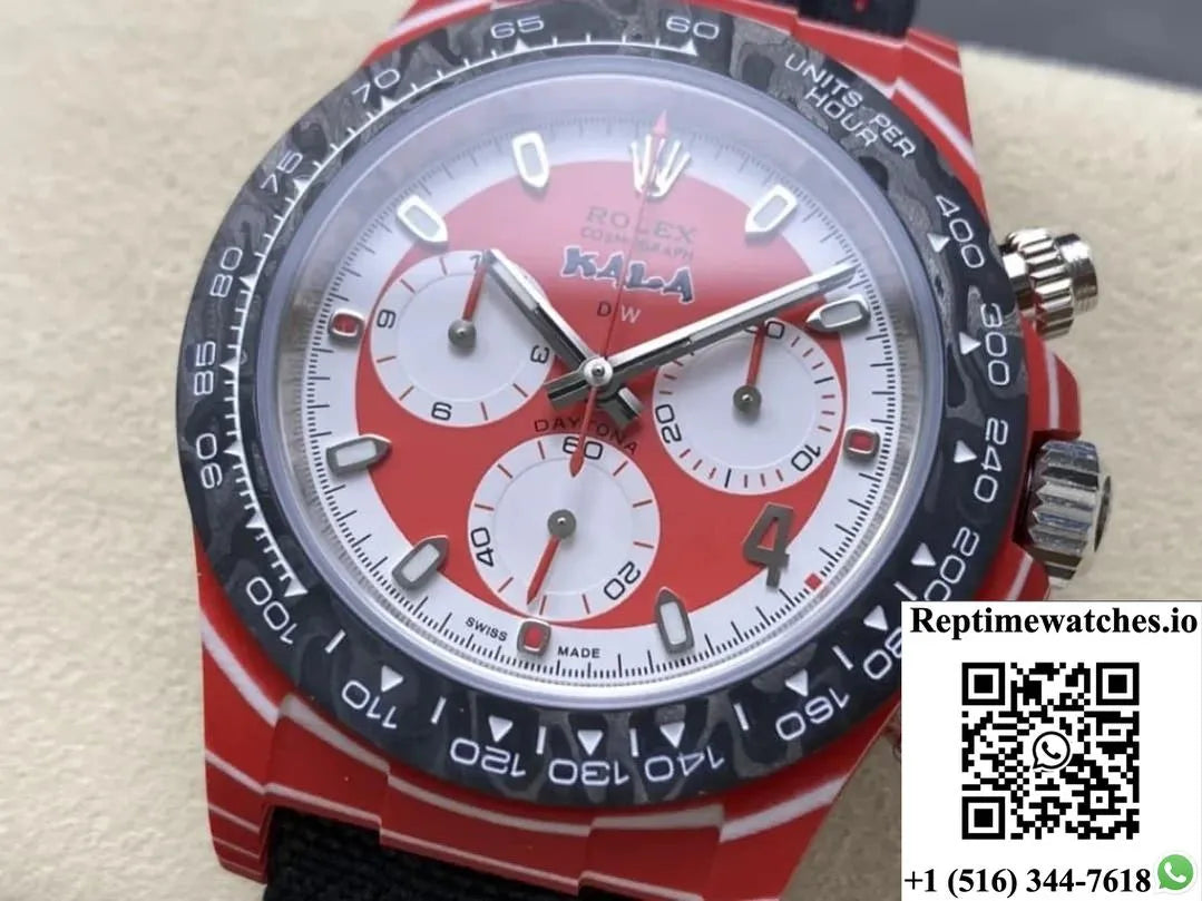 Rolex Cosmograph Daytona Diw Factory Red Dial-Rep Time Watches