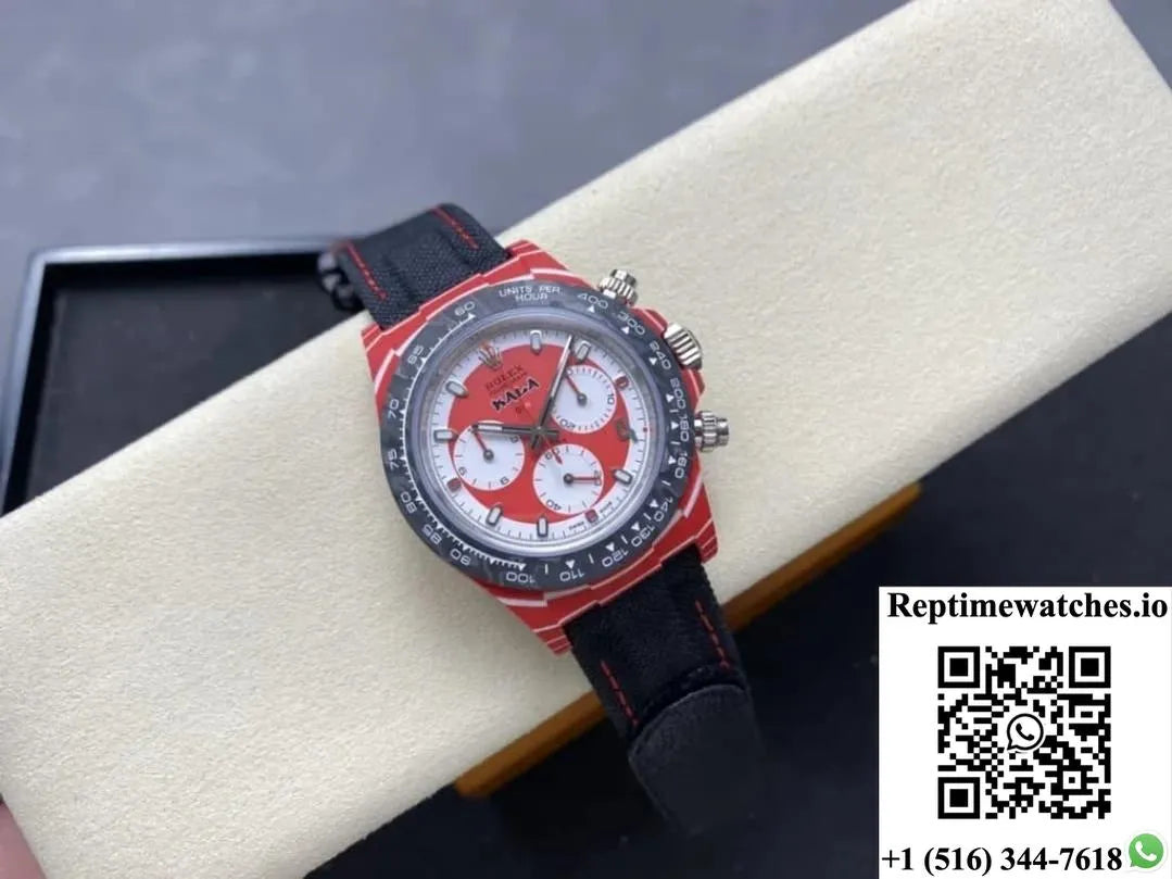 Rolex Cosmograph Daytona Diw Factory Red Dial-Rep Time Watches