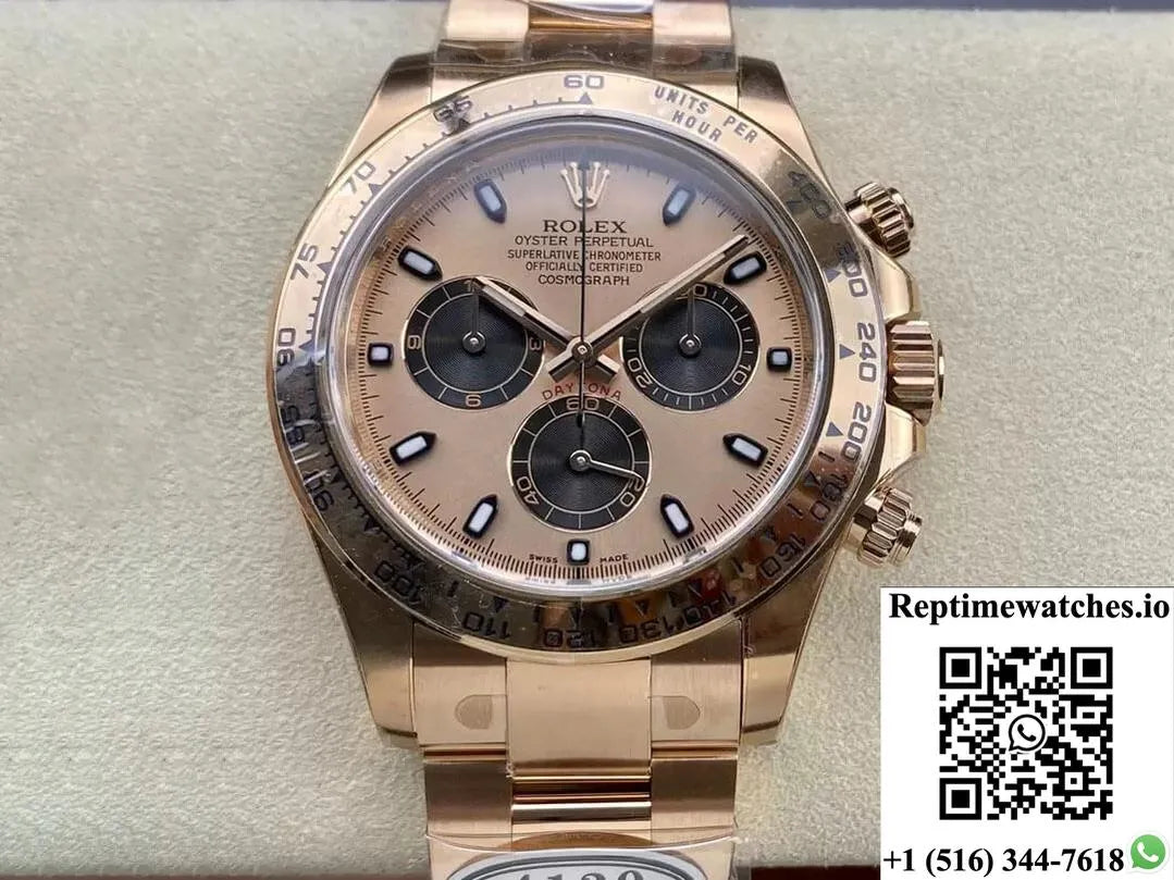 Rolex Cosmograph Daytona M116505-0009 Clean Factory Rose Gold-Rep Time Watches