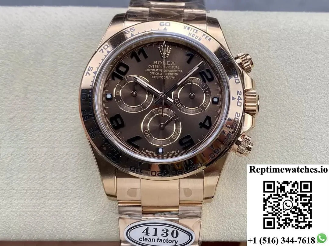 Rolex Cosmograph Daytona M116505-0011 Clean Factory Rose Gold-Rep Time Watches