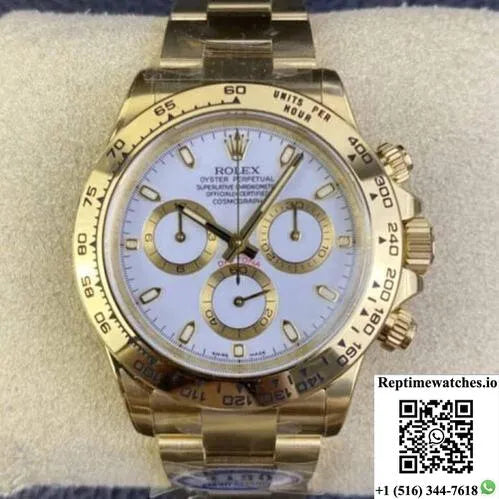 Rolex Cosmograph Daytona M116508-0001 Clean Factory White Dial-Rep Time Watches