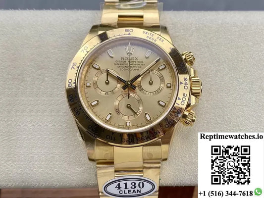 Rolex Cosmograph Daytona M116508-0003 Clean Factory Yellow Gold-Rep Time Watches