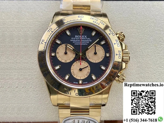 Rolex Cosmograph Daytona M116508-0009 Clean Factory Yellow Gold-Rep Time Watches