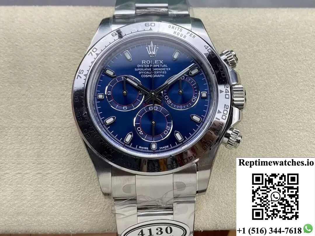 Rolex Cosmograph Daytona M116509-0071 Clean Factory Blue Dial-Rep Time Watches