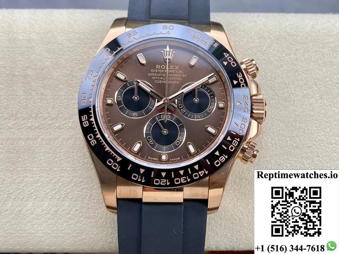 Rolex Cosmograph Daytona M116515Ln-0041 Clean Factory Rubber Strap-Rep Time Watches